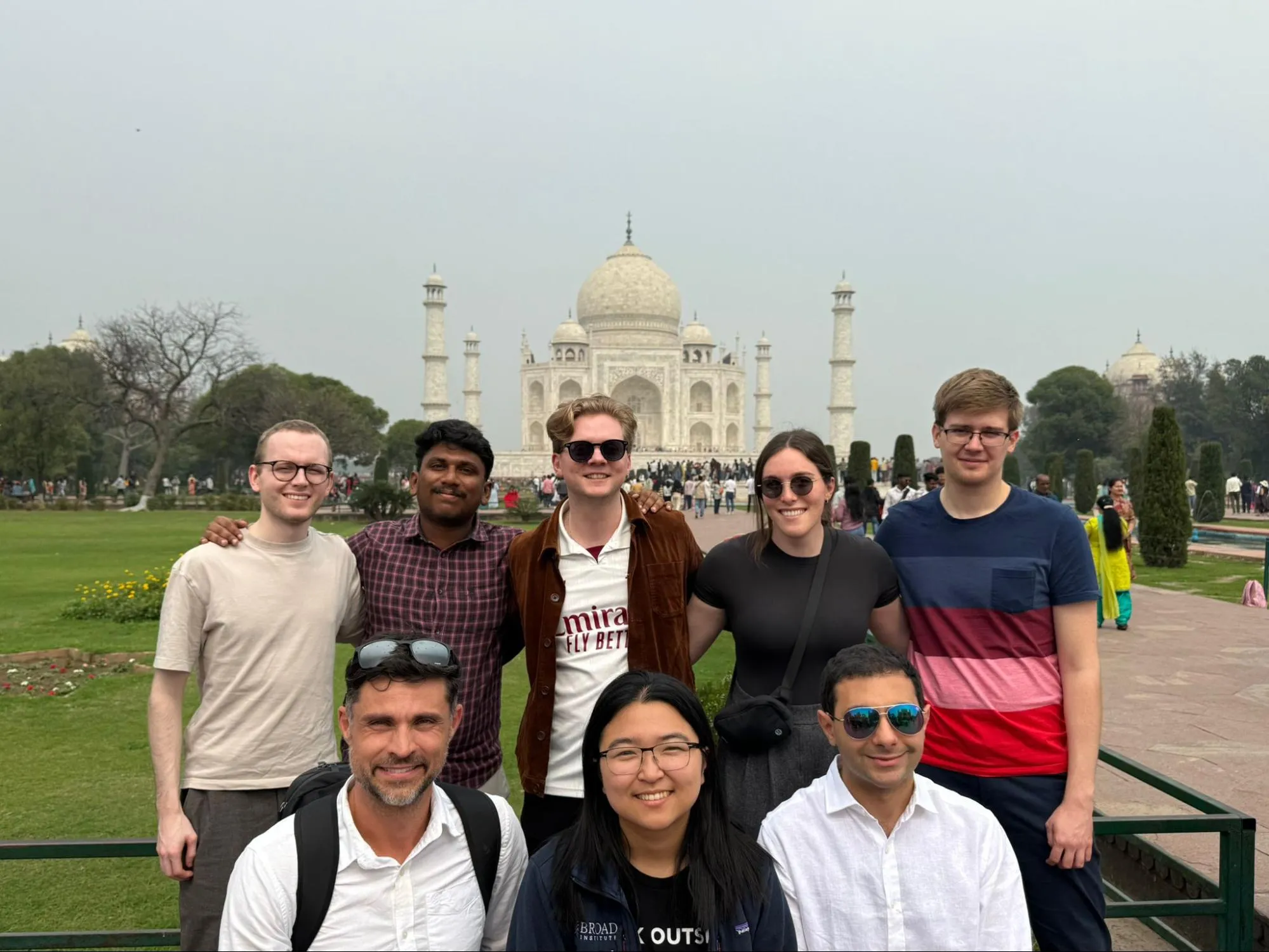OpenMined team at the Taj Mahal